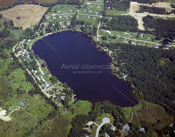 Triangle Lake in Livingston County, Michigan