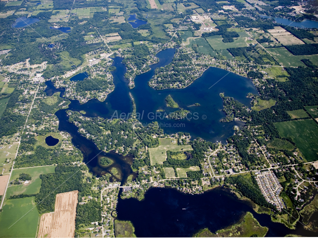 Lobdell Lake in Genesee County, Michigan