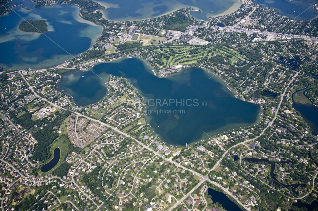 Pine Lake in Oakland County, Michigan
