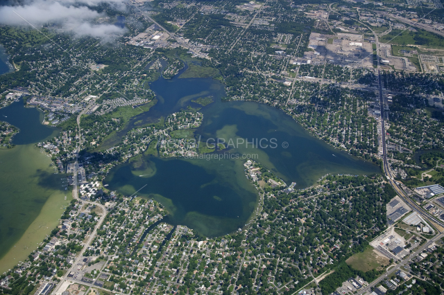 Sylvan Lake in Oakland County, Michigan