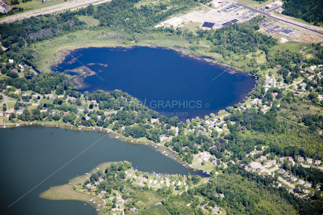 Round Lake in Livingston County, Michigan