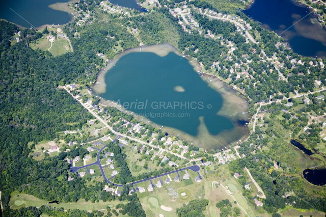 Maxfield Lake in Livingston County, Michigan