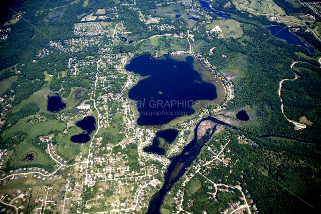 Ore Lake in Livingston County, Michigan