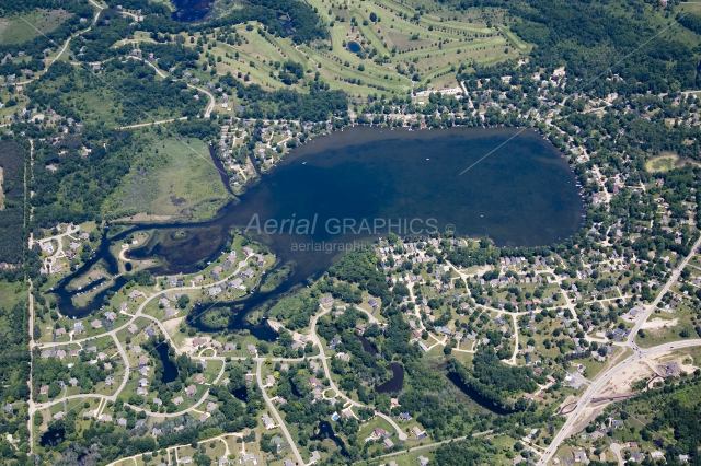 Rush Lake in Livingston County, Michigan