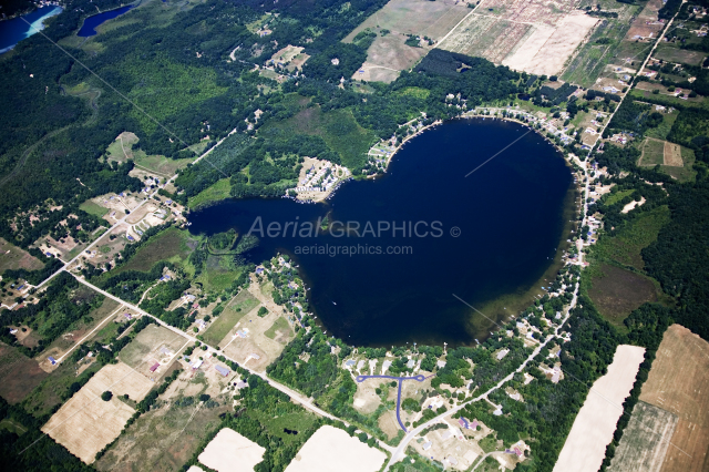Bass Lake in Montcalm County, Michigan