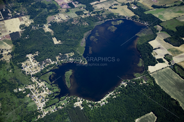 Duck Lake in Montcalm County, Michigan