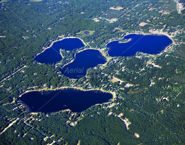 Twin Lakes in Muskegon County, Michigan
