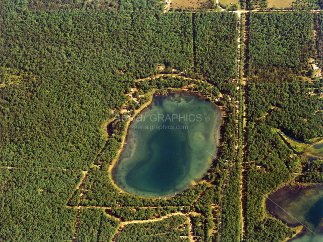 Mench Lake in Lake County, Michigan