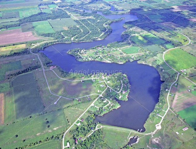 Rainbow Lake in Gratiot County, Michigan