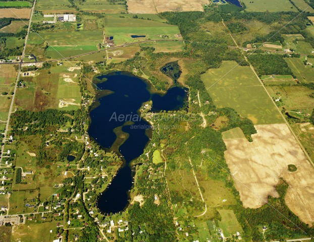 Elk Lake in Lapeer County, Michigan