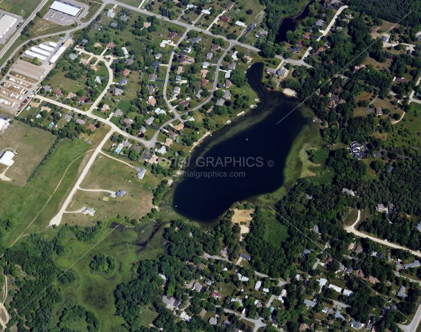 Harvey Lake in Oakland County, Michigan