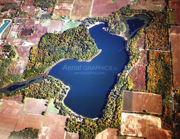 Huzzy Lake in Van Buren County, Michigan