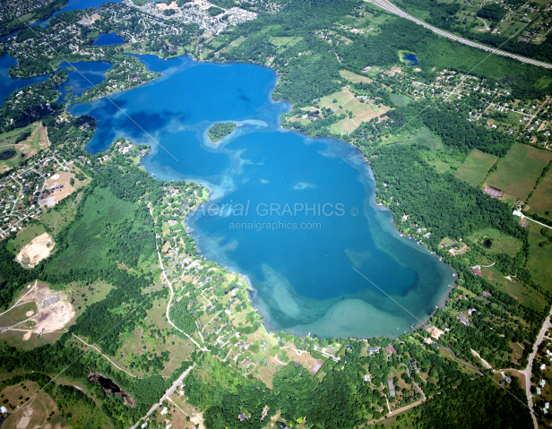 Lake Angelus in Oakland County, Michigan