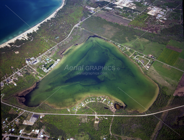 Round Lake in Emmet County, Michigan