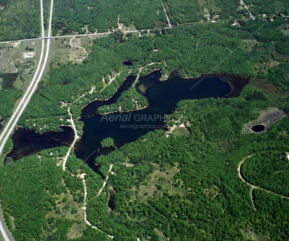 Sutherland Lake in Clare County, Michigan