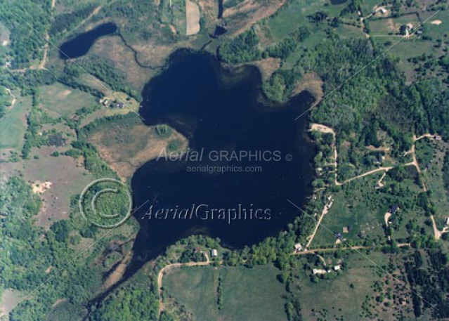 Townline Lake in Mecosta County, Michigan