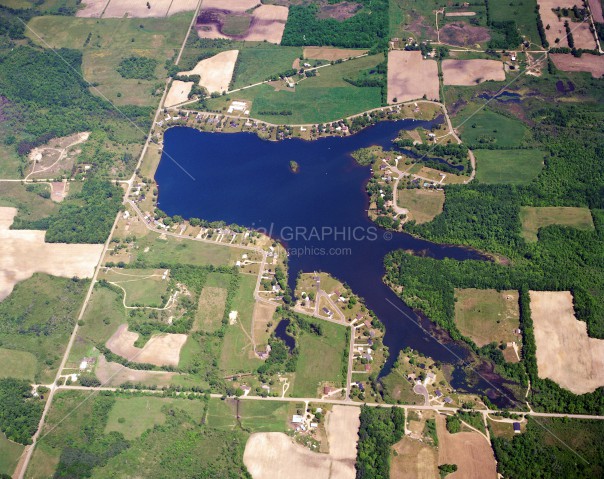 Lake Bel Air in Hillsdale County, Michigan